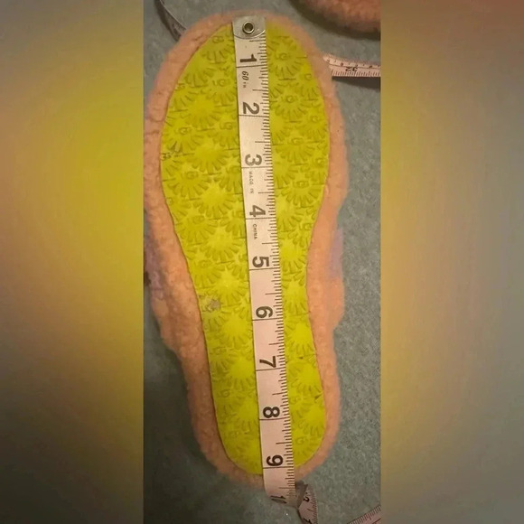 Ugg big kids fluff yeah slide pink multicolor size 5 - Picture 6 of 10